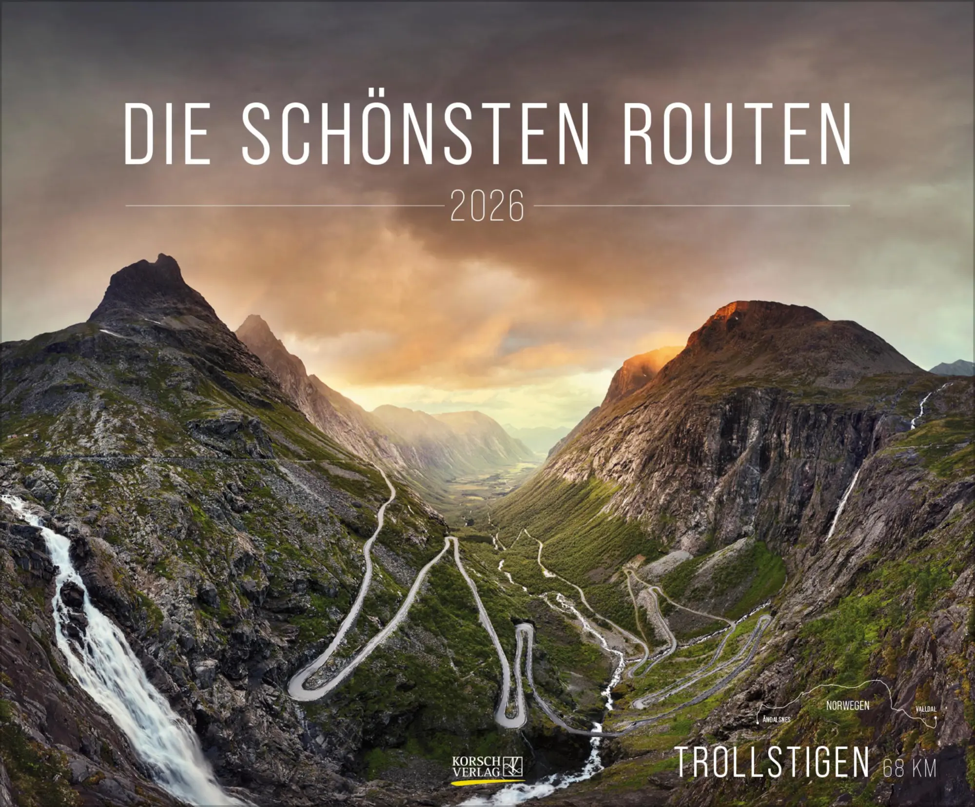 Cover: 9783731888055 | Die schönsten Routen 2026 | Verlag Korsch | Kalender | 14 S. | Deutsch