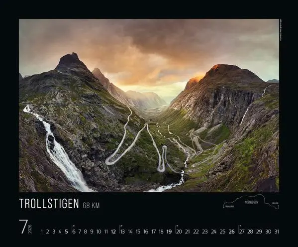 Bild: 9783731888055 | Die schönsten Routen 2026 | Verlag Korsch | Kalender | 14 S. | Deutsch