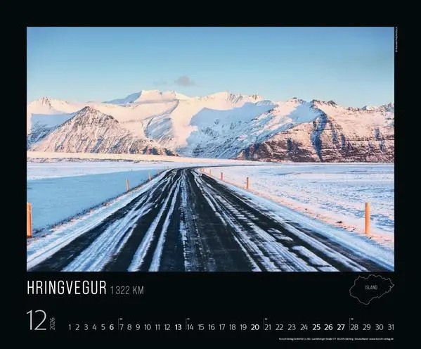 Bild: 9783731888055 | Die schönsten Routen 2026 | Verlag Korsch | Kalender | 14 S. | Deutsch