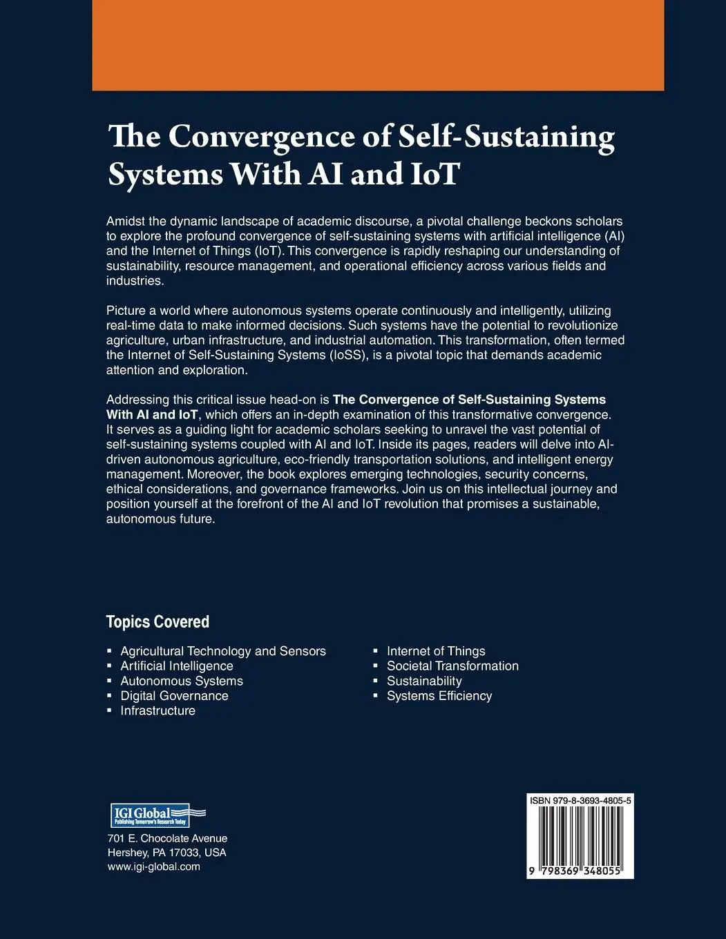 Rückseite: 9798369348055 | The Convergence of Self-Sustaining Systems With AI and IoT | Buch