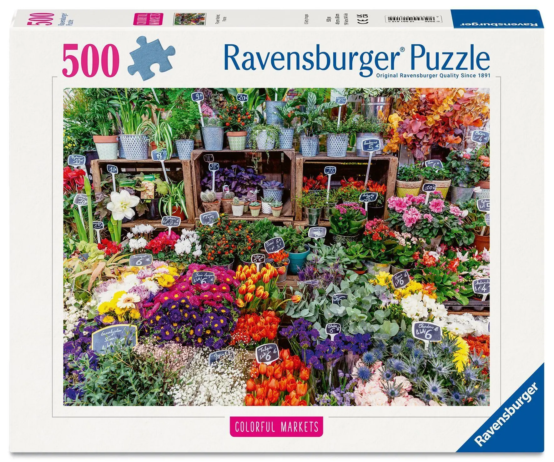 Cover: 4005555018155 | Erwachsenenpuzzle 500 Teile - Blumenmarkt, Frankreich | Spiel | 2026