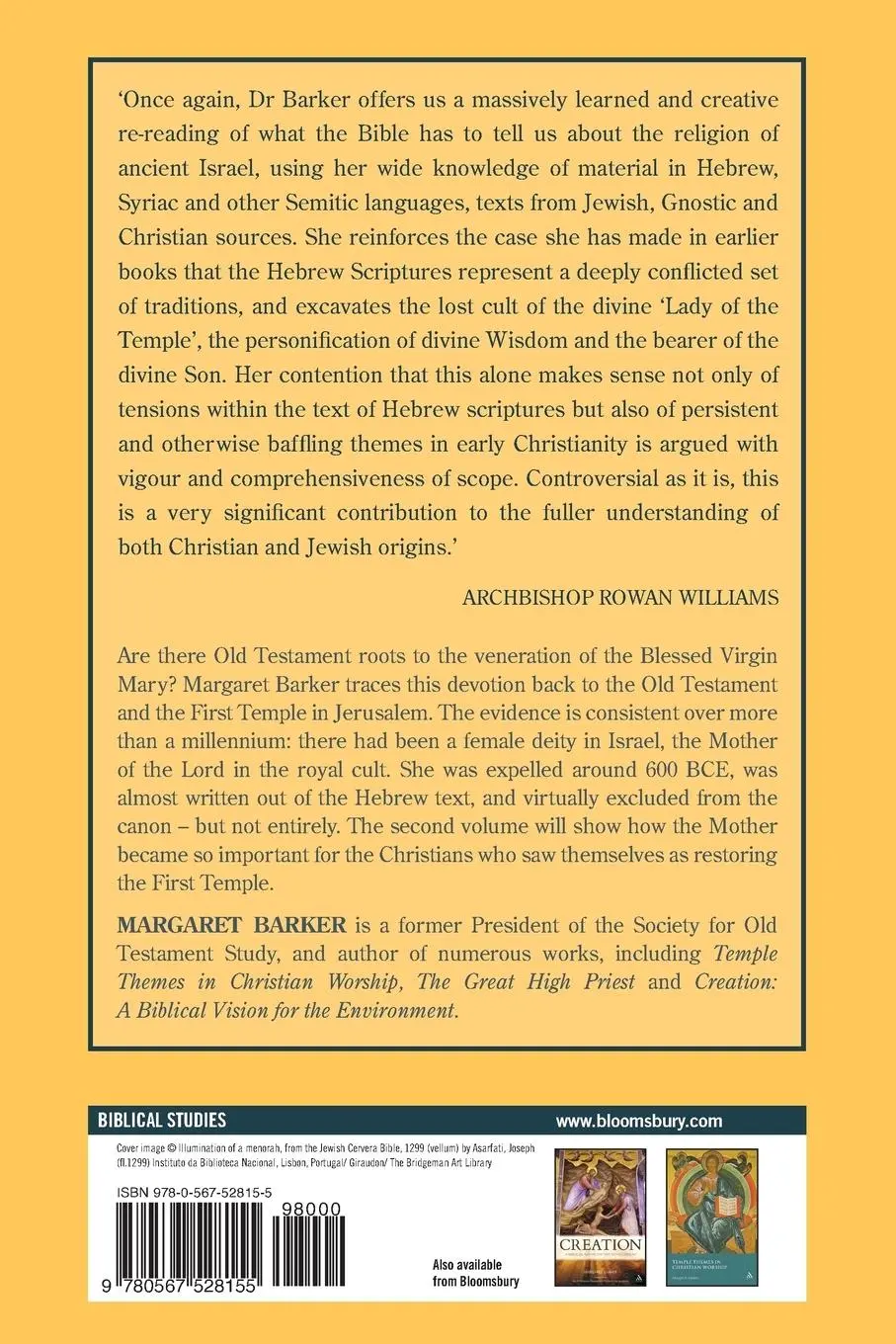 Rückseite: 9780567528155 | The Mother of the Lord | Margaret Barker | Taschenbuch | Englisch