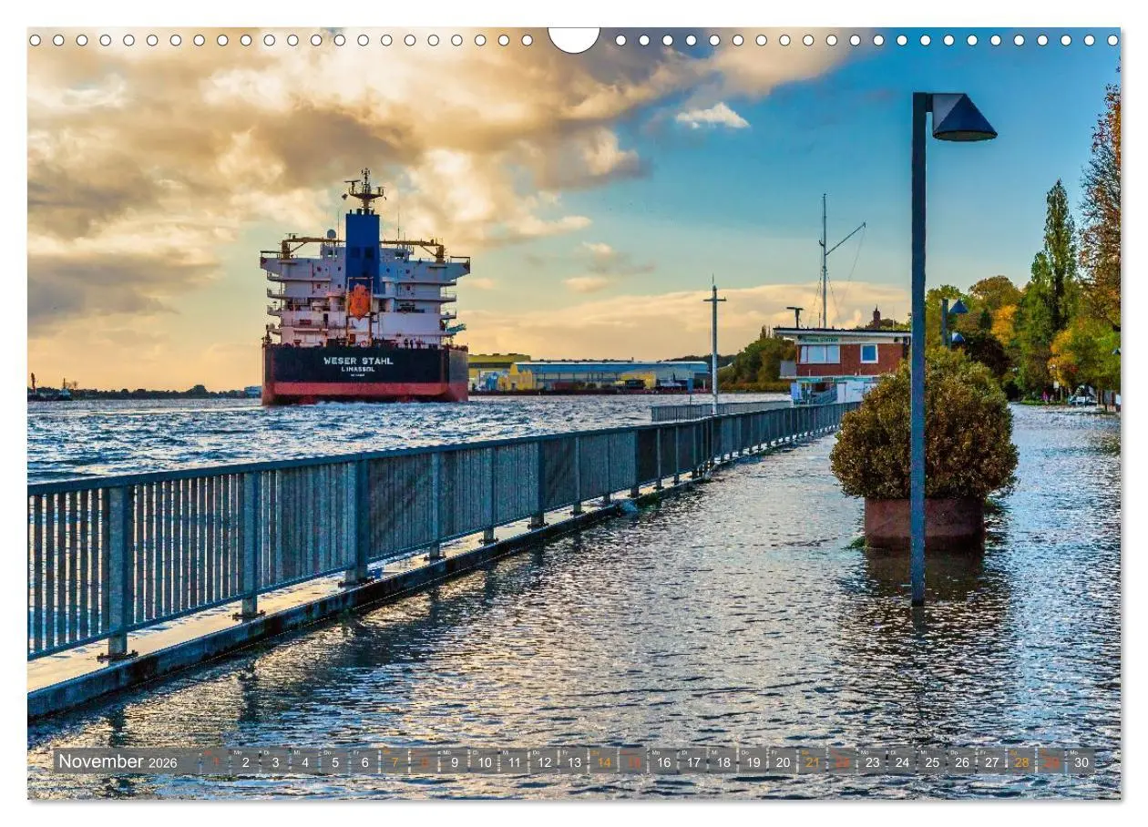 Bild: 9783457648155 | Bremen-Nord - maritim und angenehm (Wandkalender 2026 DIN A3 quer),...