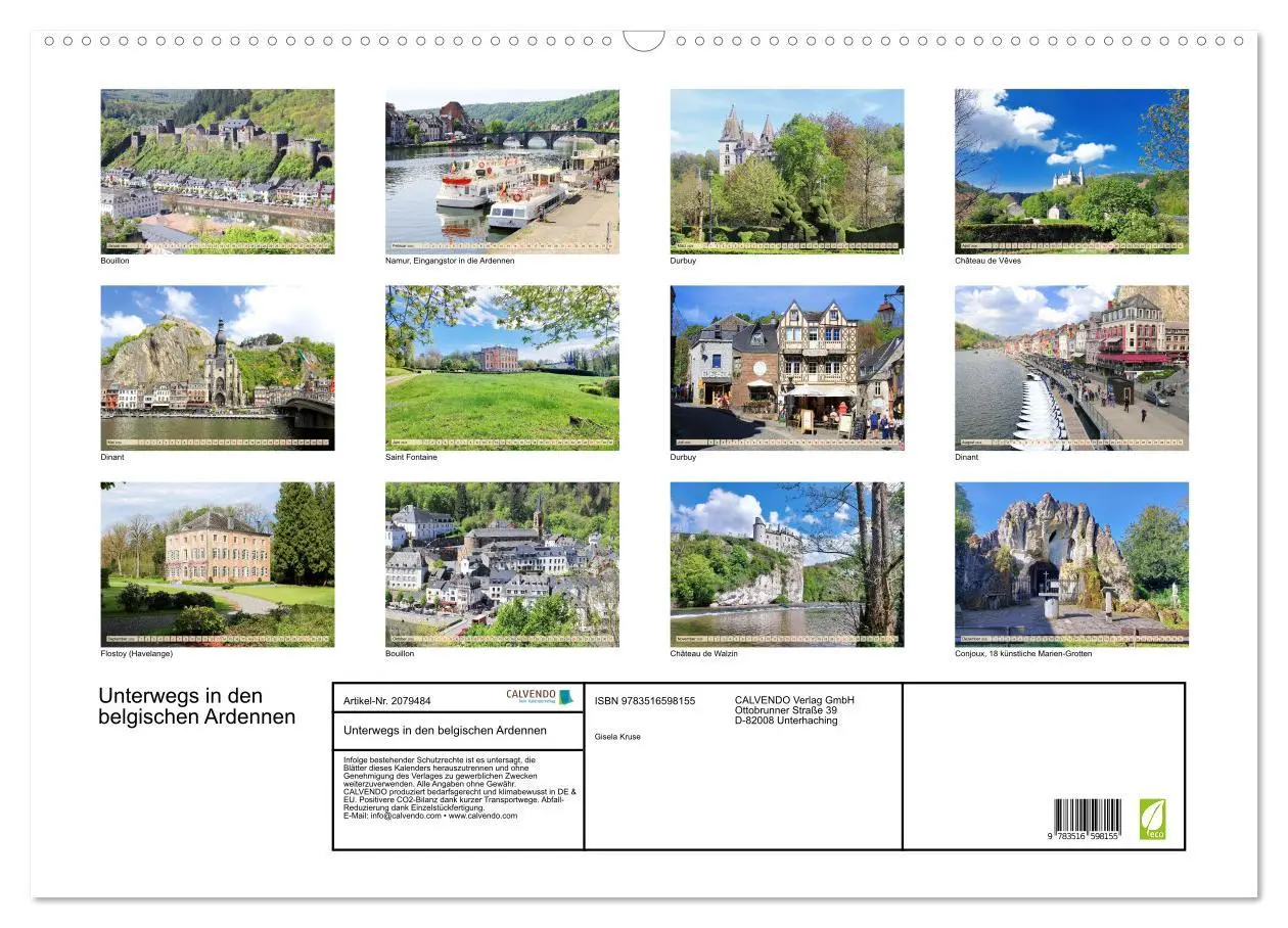 Bild: 9783516598155 | Unterwegs in den belgischen Ardennen (Wandkalender 2026 DIN A2...