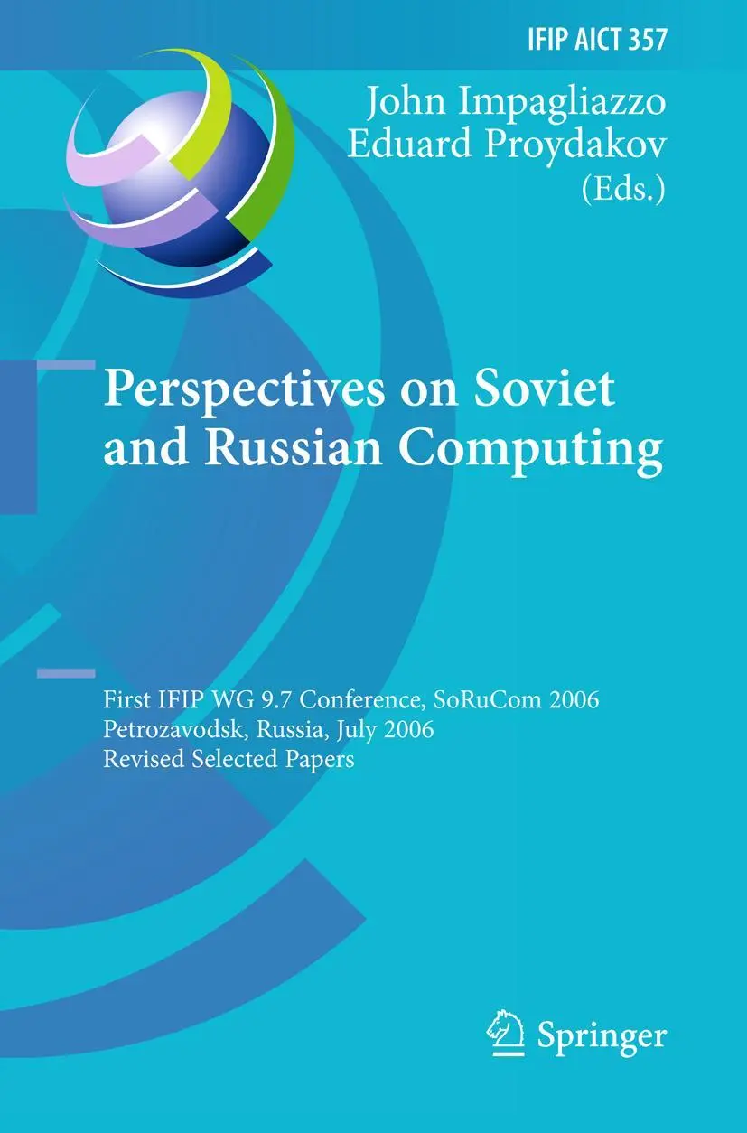 Cover: 9783642228155 | Perspectives on Soviet and Russian Computing | Proydakov (u. a.)