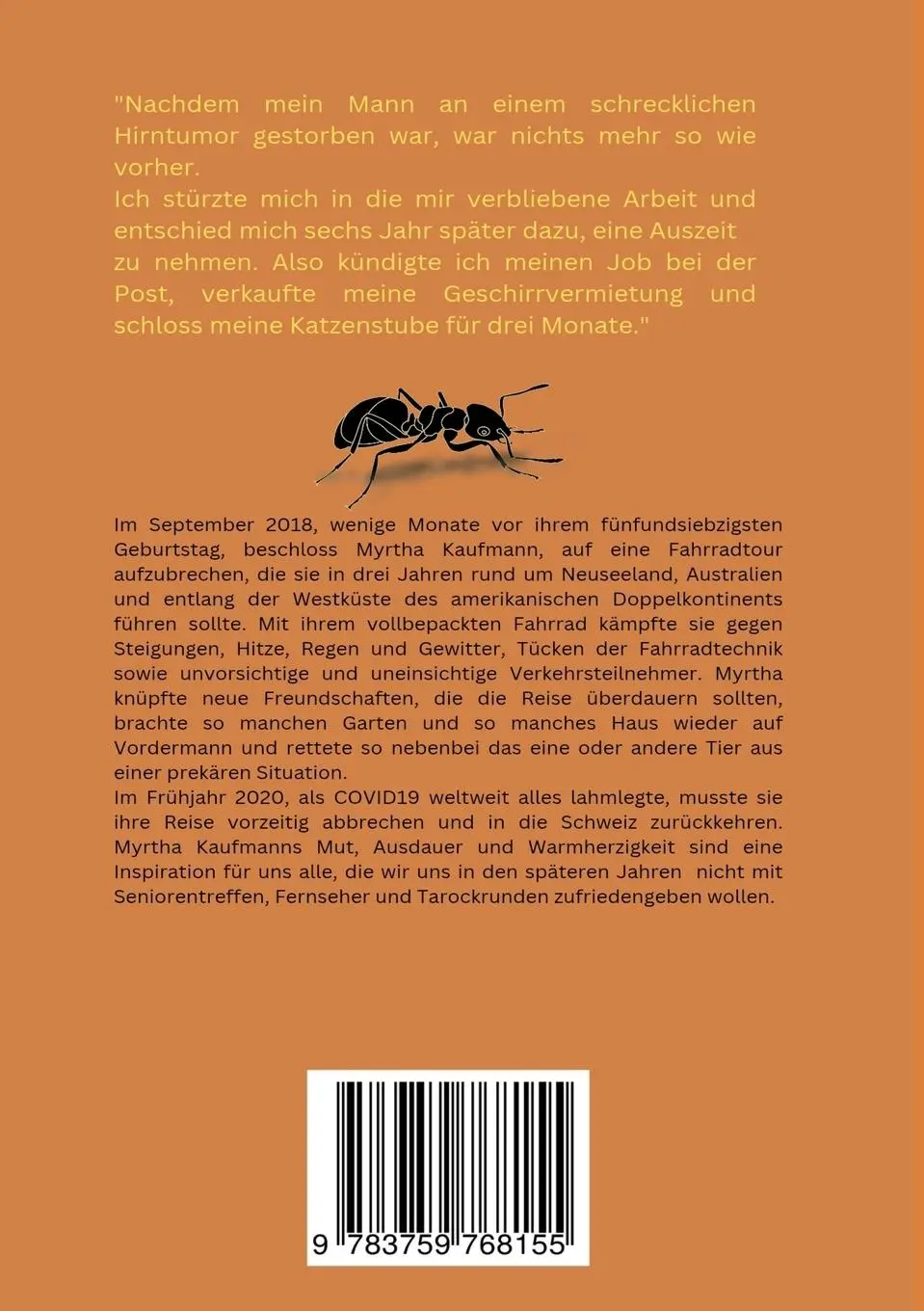 Rückseite: 9783759768155 | Ameise auf dem roten Kontinent | Myrtha Kaufmann | Taschenbuch | 2025