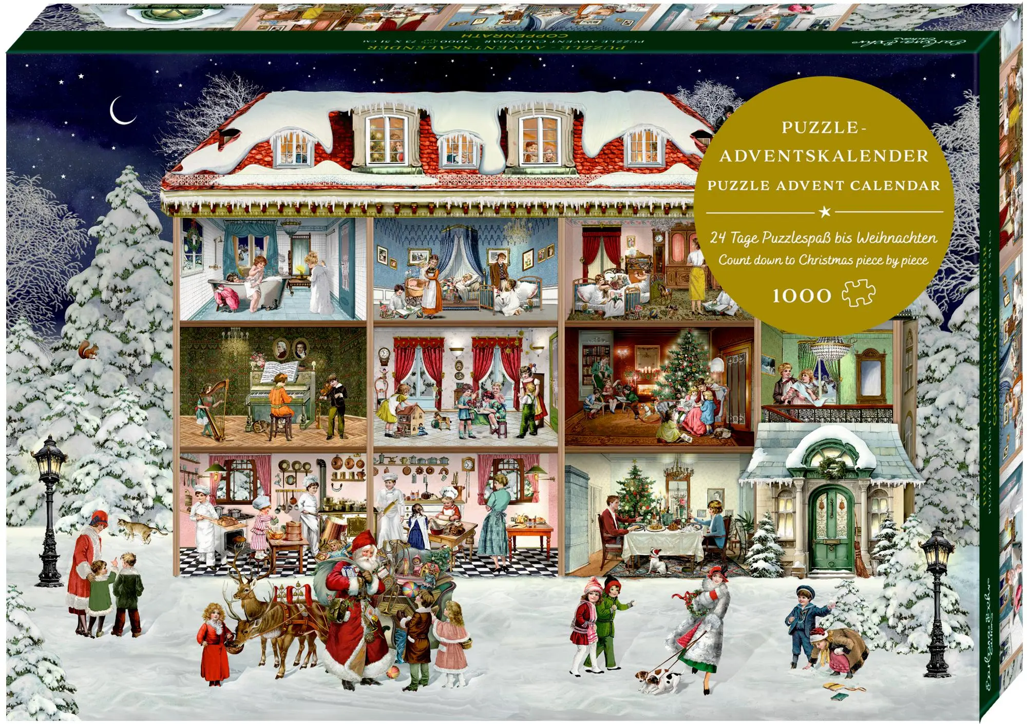 Cover: 4050003958255 | Puzzle-Adventskalender - Unser wunderbares Weihnachtshaus | Behr