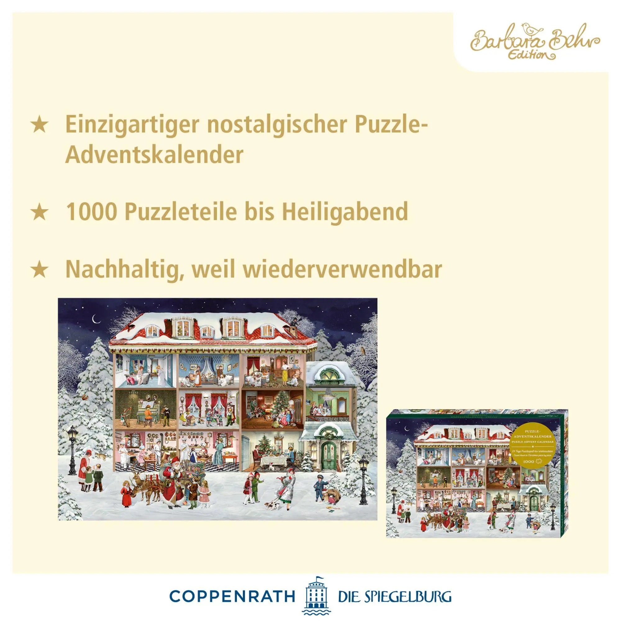 Bild: 4050003958255 | Puzzle-Adventskalender - Unser wunderbares Weihnachtshaus | Behr