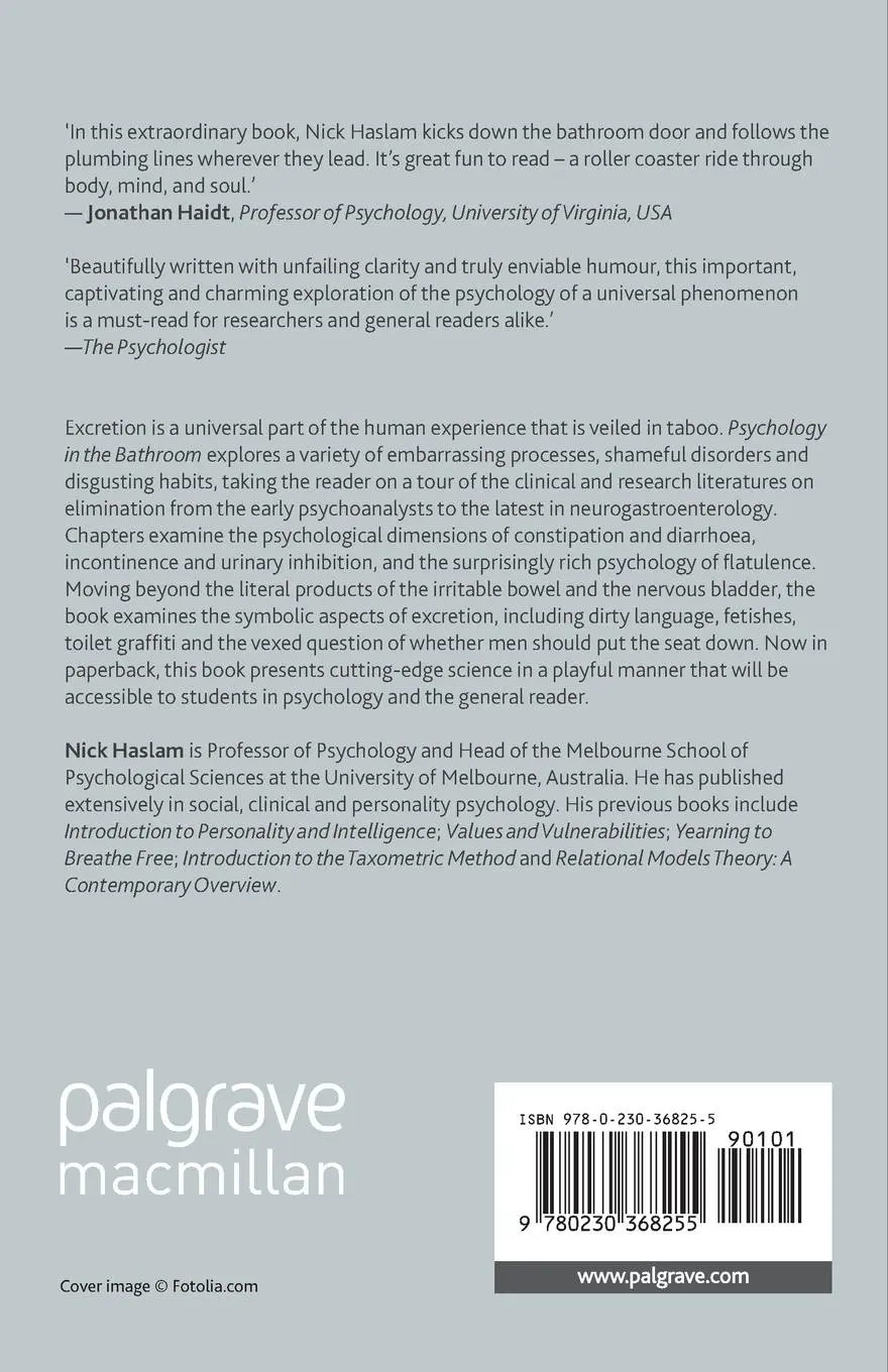Rückseite: 9780230368255 | Psychology in the Bathroom | Nick Haslam | Taschenbuch | viii | 2012