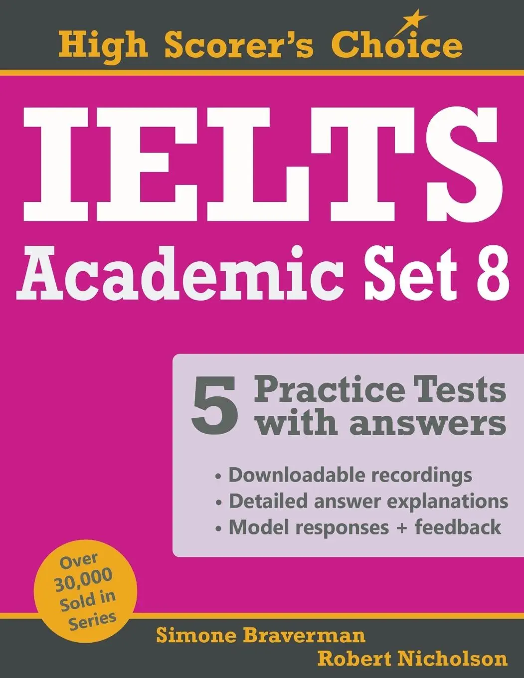 Cover: 9780648868255 | IELTS 5 Practice Tests, Academic Set 8 | Tests No. 36-40 | Taschenbuch