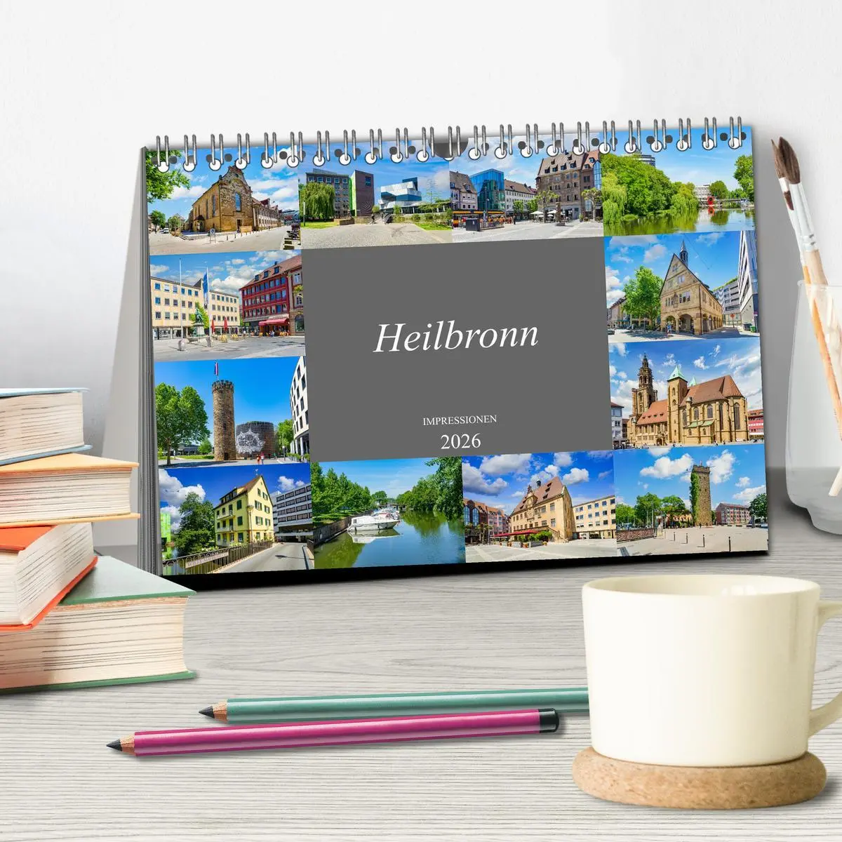 Bild: 9783457638255 | Heilbronn Impressionen (Tischkalender 2026 DIN A5 quer), CALVENDO...