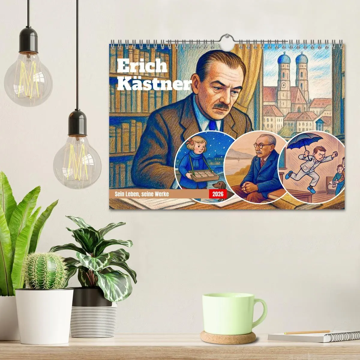 Bild: 9783516658255 | Erich Kästner (Wandkalender 2026 DIN A4 quer), CALVENDO Monatskalender