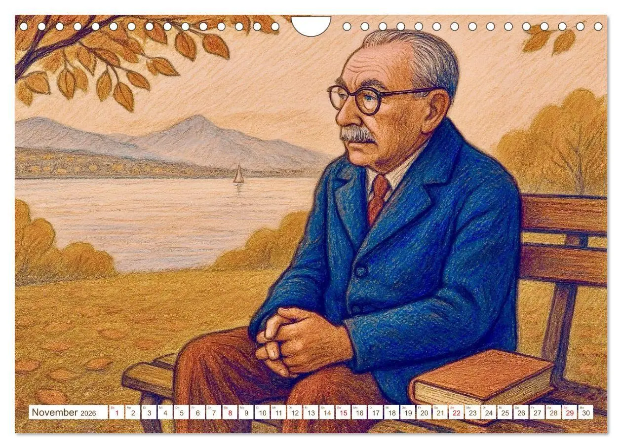 Bild: 9783516658255 | Erich Kästner (Wandkalender 2026 DIN A4 quer), CALVENDO Monatskalender