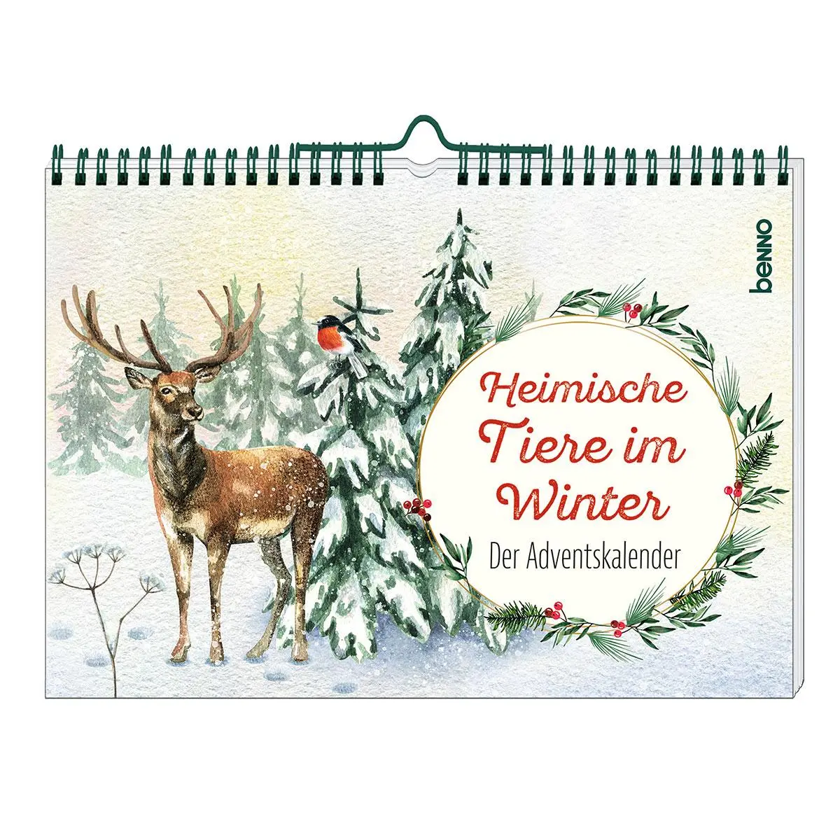 Cover: 9783746268255 | Heimische Tiere im Winter - der Adventskalender | Kalender | 52 S.