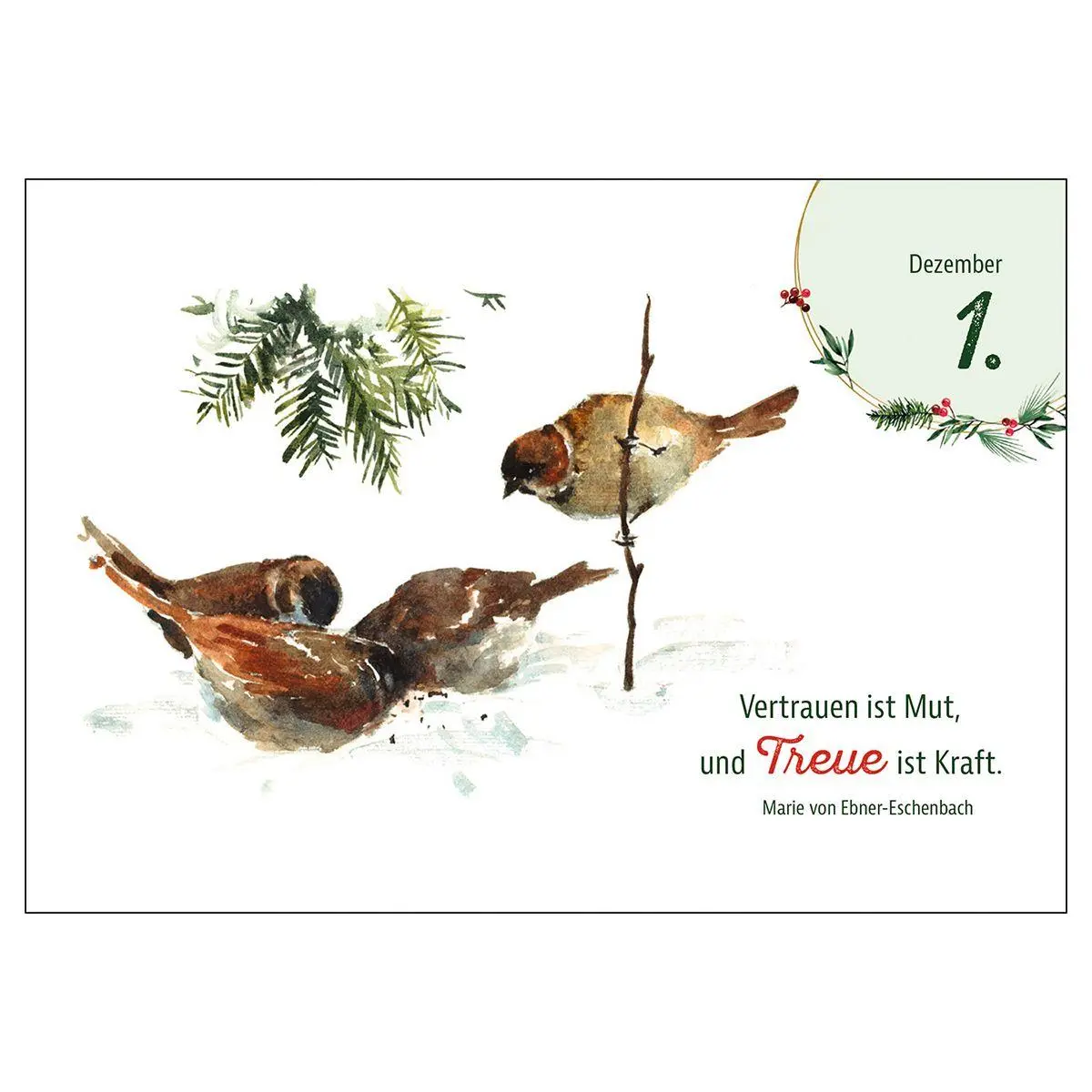Bild: 9783746268255 | Heimische Tiere im Winter - der Adventskalender | Kalender | 52 S.