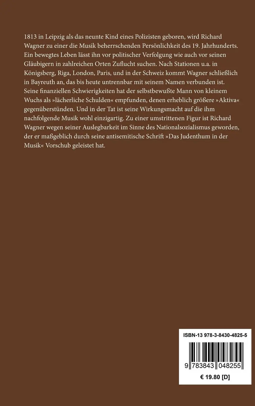 Rückseite: 9783843048255 | Ein deutscher Musiker in Paris | Richard Wagner | Buch | 108 S. | 2015