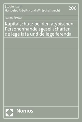 Cover: 9783848788255 | Kapitalschutz bei den atypischen Personenhandelsgesellschaften de...