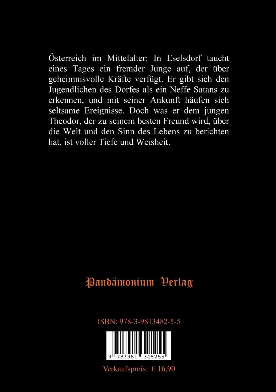 Rückseite: 9783981348255 | Der geheimnisvolle Fremde | Die Abenteuer des jungen Satan | Twain