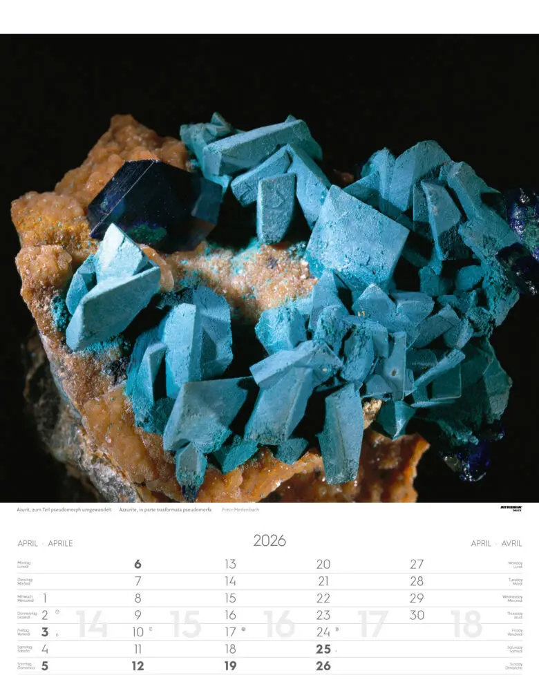 Bild: 9788868398255 | Mineralien Kalender 2026 | Minerali - Minerals | Verlag | Kalender