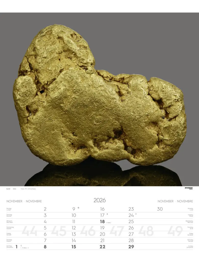 Bild: 9788868398255 | Mineralien Kalender 2026 | Minerali - Minerals | Verlag | Kalender