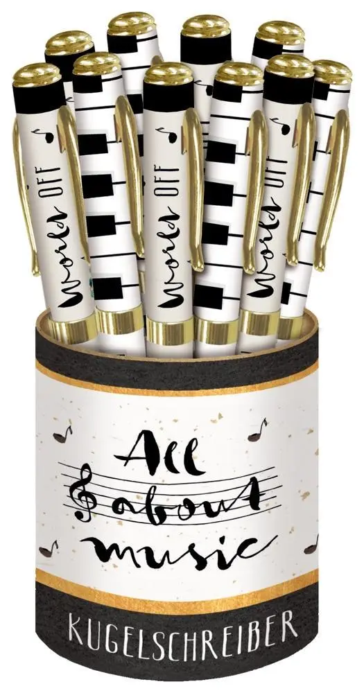 Cover: 4050003948355 | Display Kugelschreiber All about music | Mehrteiliges Produkt | 2018