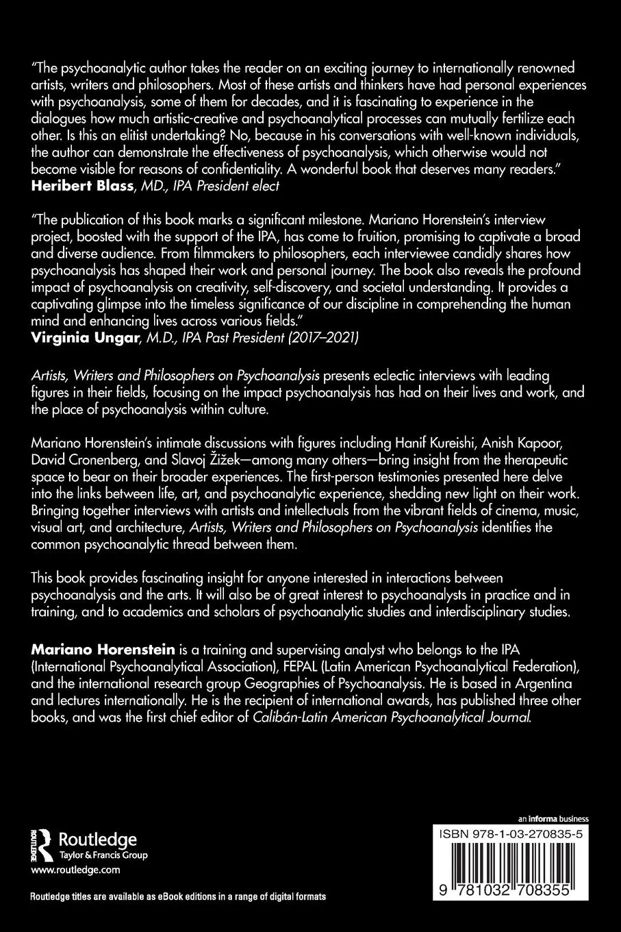 Rückseite: 9781032708355 | Artists, Writers and Philosophers on Psychoanalysis | From the Couch