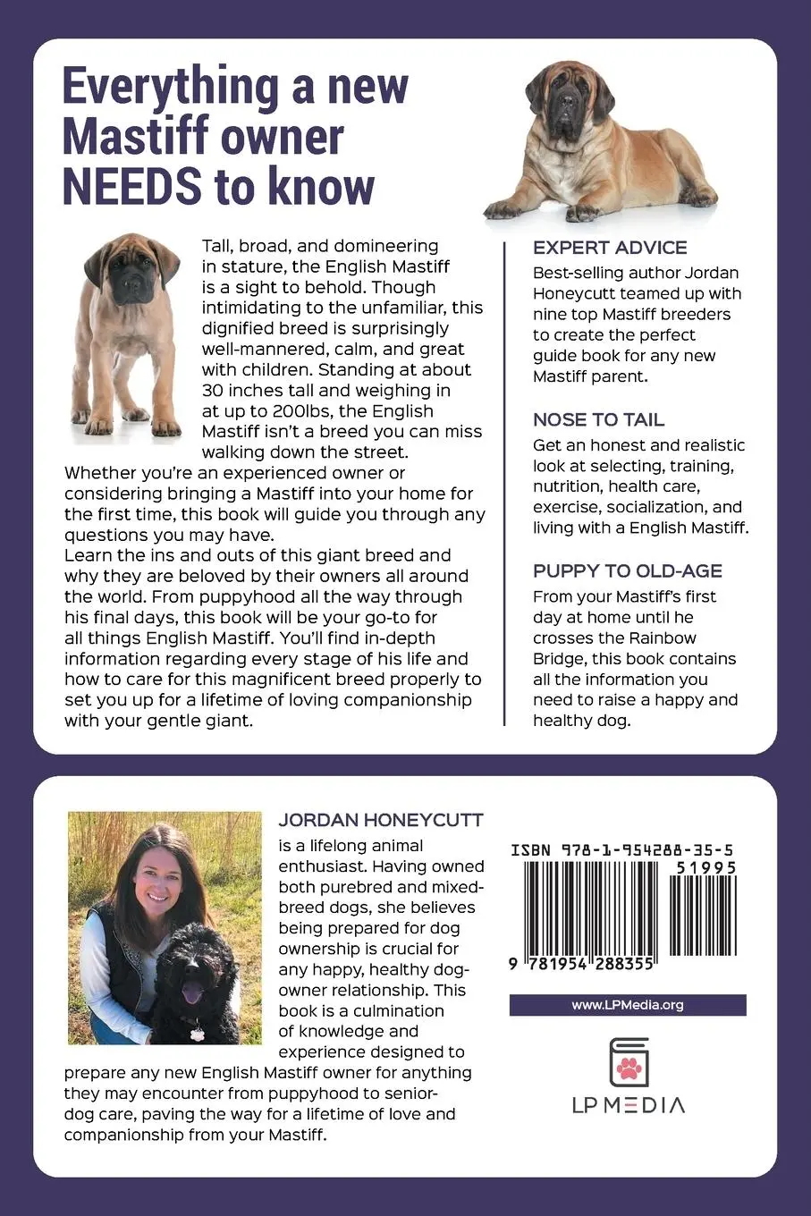 Rückseite: 9781954288355 | The Complete Guide to the English Mastiff | Jordan Honeycutt | Buch