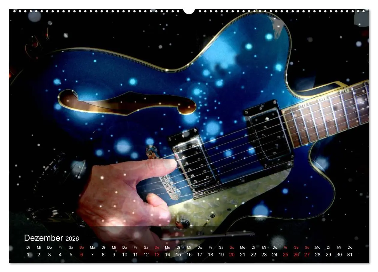 Bild: 9783516028355 | Rockgitarren Power (Wandkalender 2026 DIN A2 quer), CALVENDO...