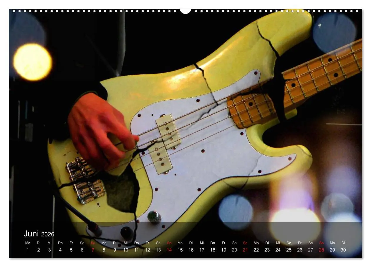 Bild: 9783516028355 | Rockgitarren Power (Wandkalender 2026 DIN A2 quer), CALVENDO...
