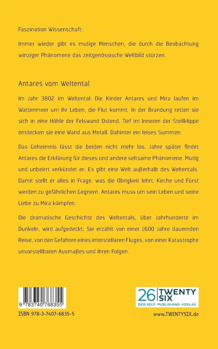 Rückseite: 9783740768355 | Antares vom Weltental | Martin Beickler | Taschenbuch | 360 S. | 2020