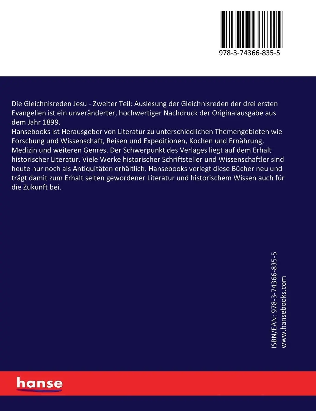 Rückseite: 9783743668355 | Die Gleichnisreden Jesu | Adolf Jülicher | Taschenbuch | 656 S. | 2020