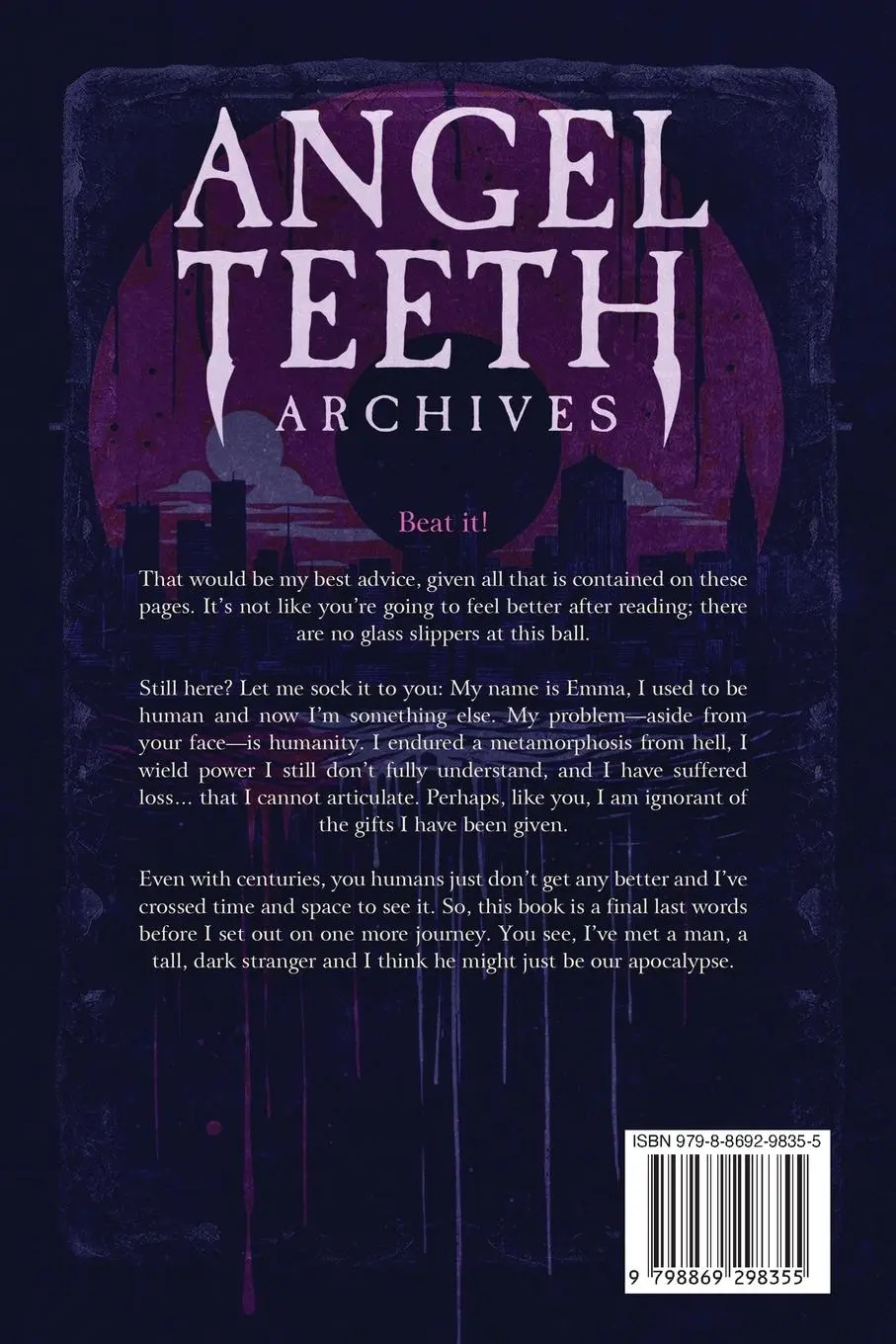 Rückseite: 9798869298355 | Angel Teeth Archives | Book One: Evolved Whispers | Brandy Lee Hunter