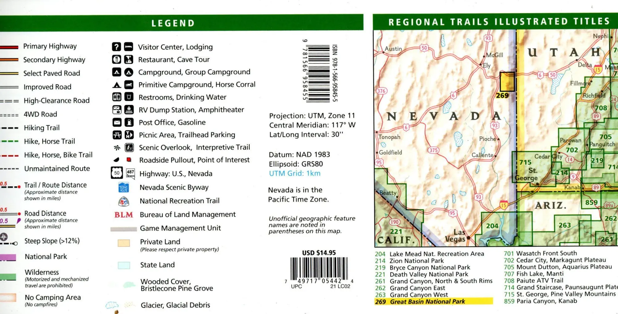 Bild: 9781566958455 | Great Basin National Park | National Geographic Maps | (Land-)Karte