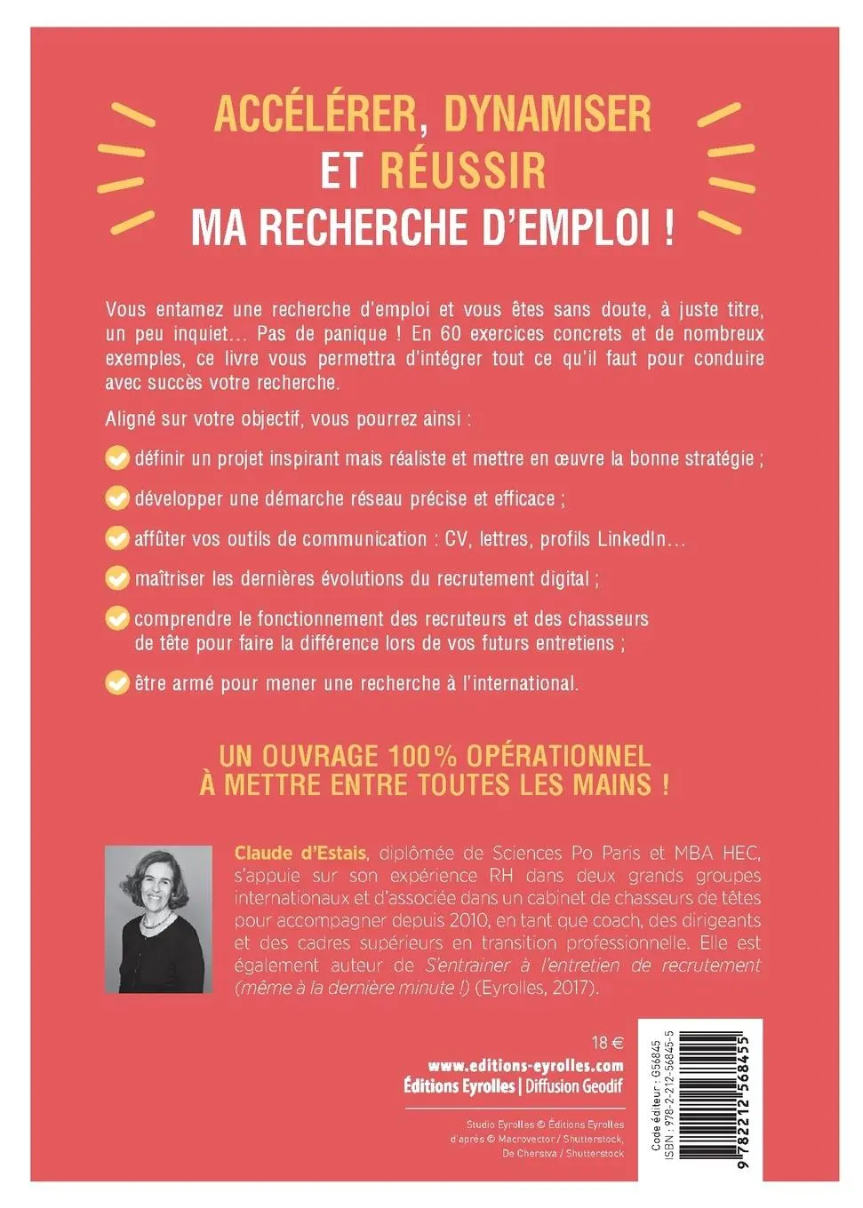 Rückseite: 9782212568455 | 60 exercices pour booster ma recherche d'emploi: Définir mon projet...