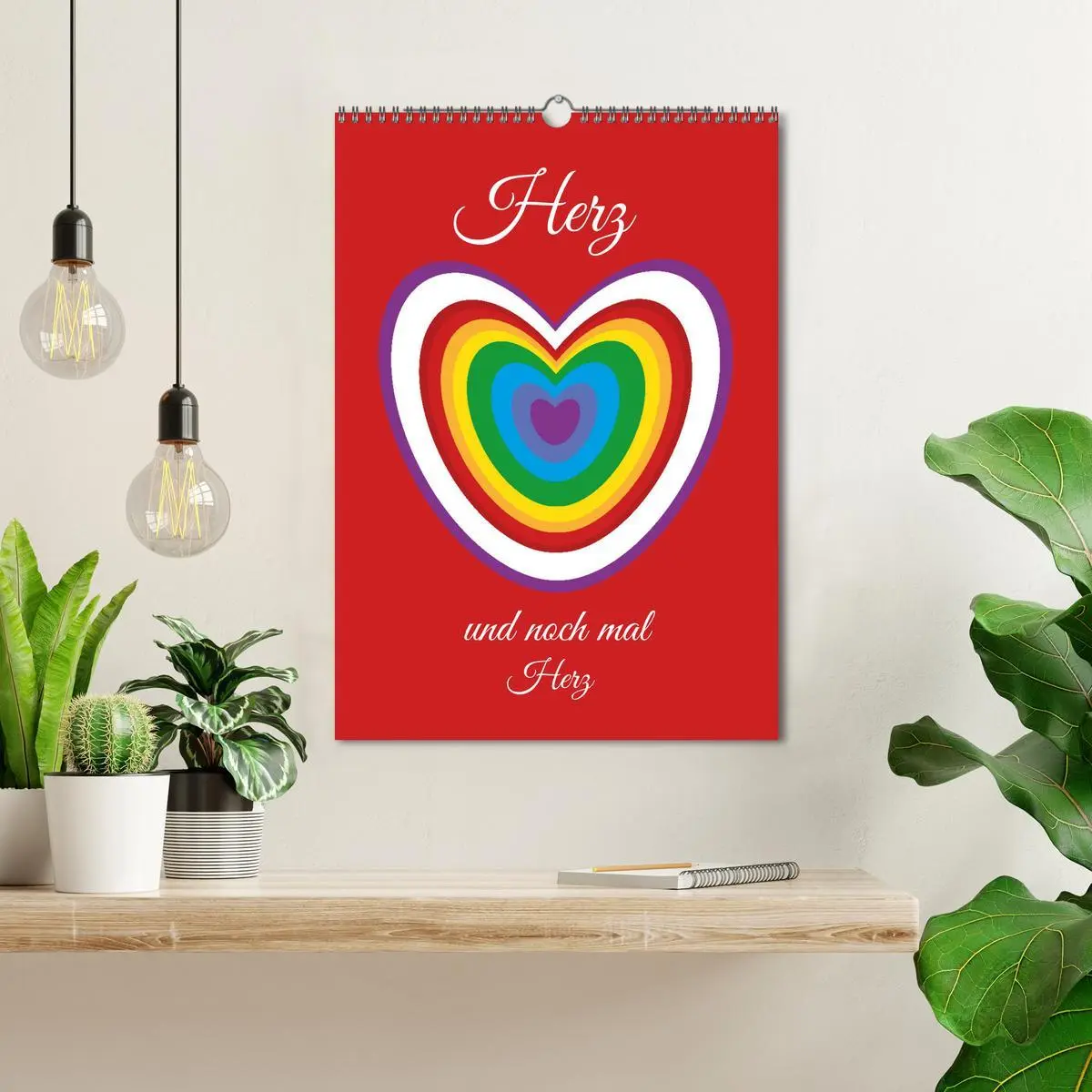 Bild: 9783516328455 | Herz und noch mal Herz (Wandkalender 2026 DIN A3 hoch), CALVENDO...
