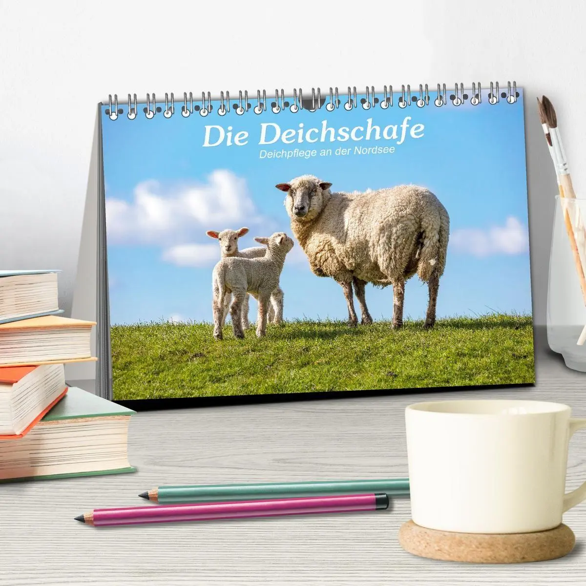 Bild: 9783569418455 | Die Deichschafe. Deichpflege an der Nordsee (Tischkalender 2027 DIN...
