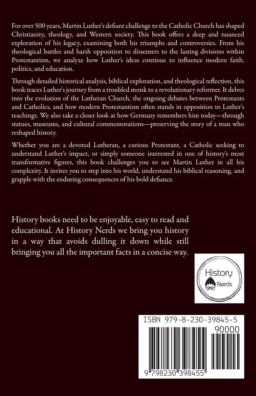 Rückseite: 9798230398455 | Martin Luther | History Nerds | Taschenbuch | Englisch | 2025