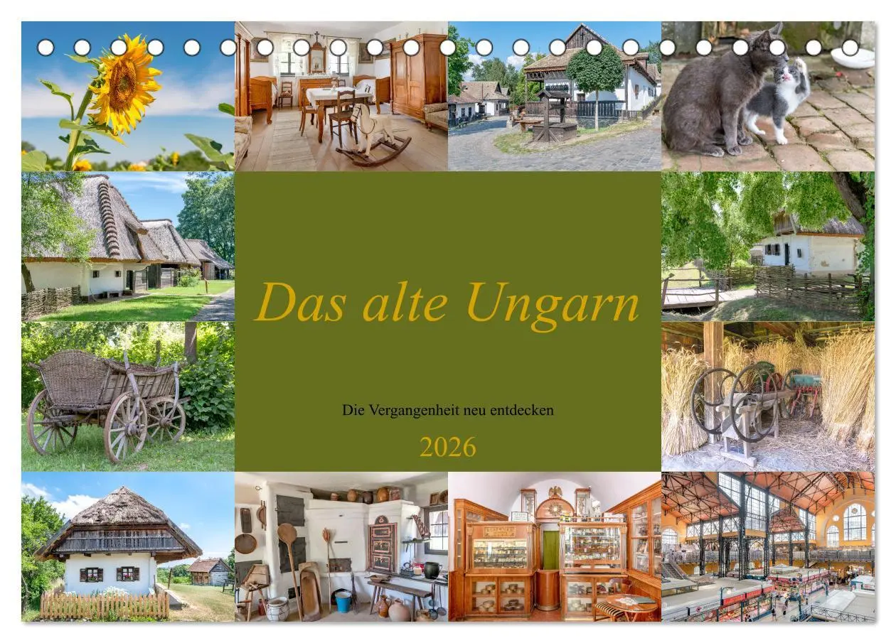 Cover: 9783457538555 | Das alte Ungarn (Tischkalender 2026 DIN A5 quer), CALVENDO...