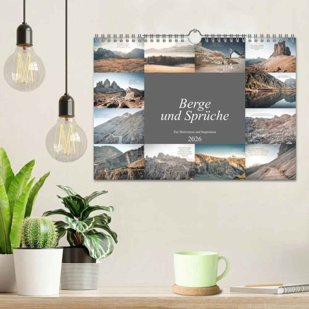 Bild: 9783457608555 | Berge und Sprüche zur Motivation und Inspiration (Wandkalender 2026...