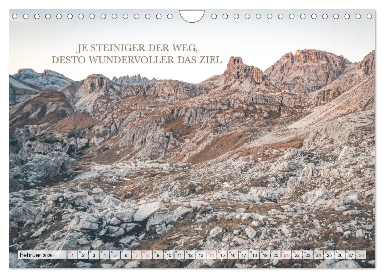 Bild: 9783457608555 | Berge und Sprüche zur Motivation und Inspiration (Wandkalender 2026...