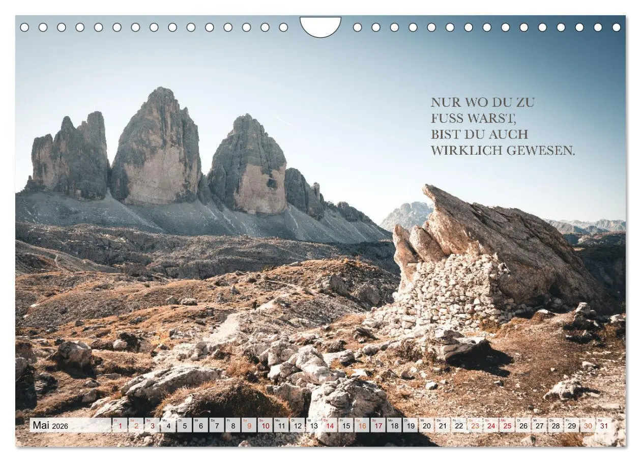 Bild: 9783457608555 | Berge und Sprüche zur Motivation und Inspiration (Wandkalender 2026...