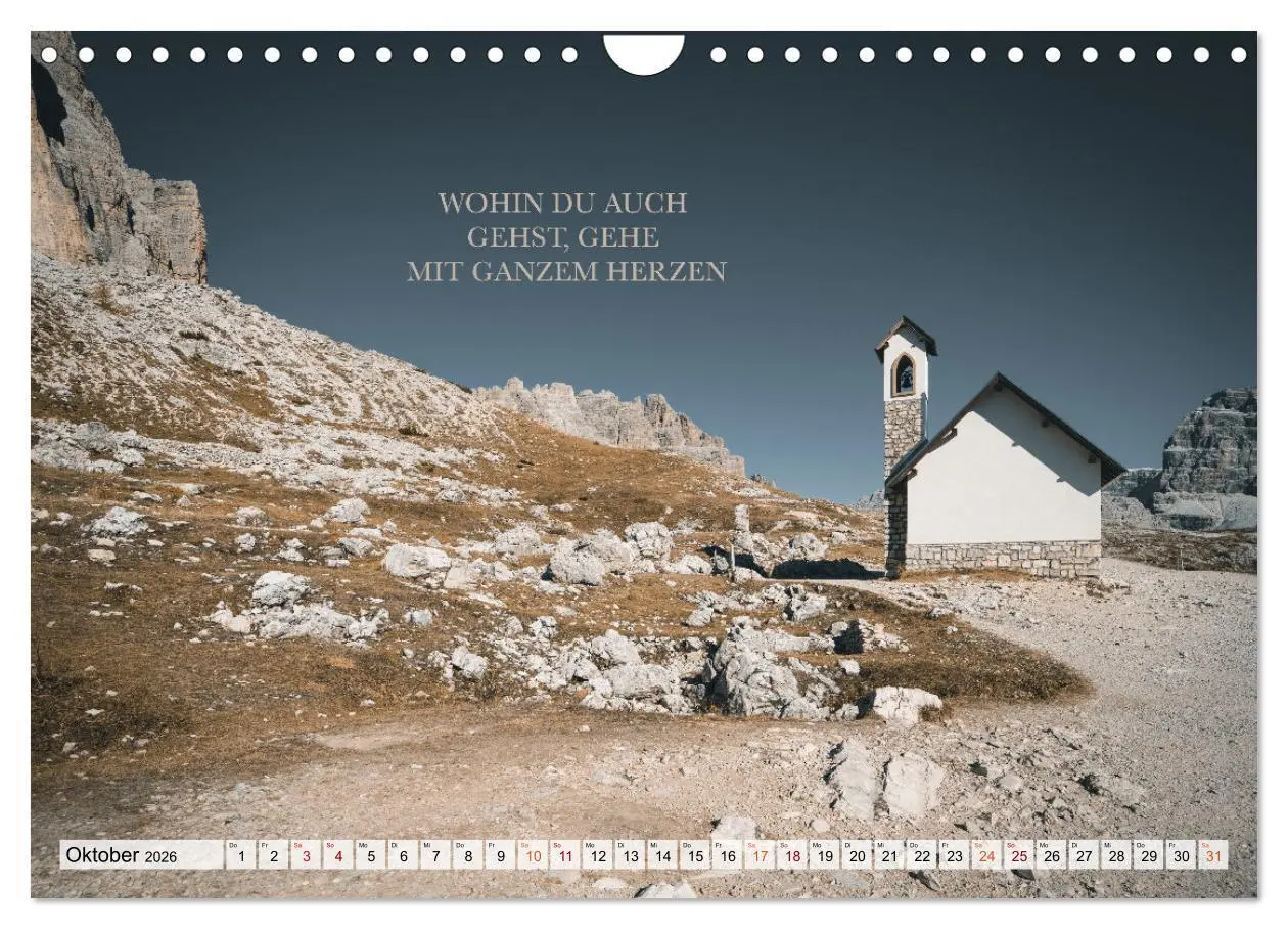 Bild: 9783457608555 | Berge und Sprüche zur Motivation und Inspiration (Wandkalender 2026...