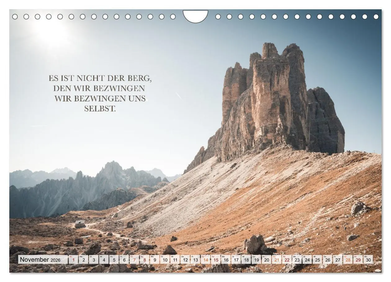 Bild: 9783457608555 | Berge und Sprüche zur Motivation und Inspiration (Wandkalender 2026...