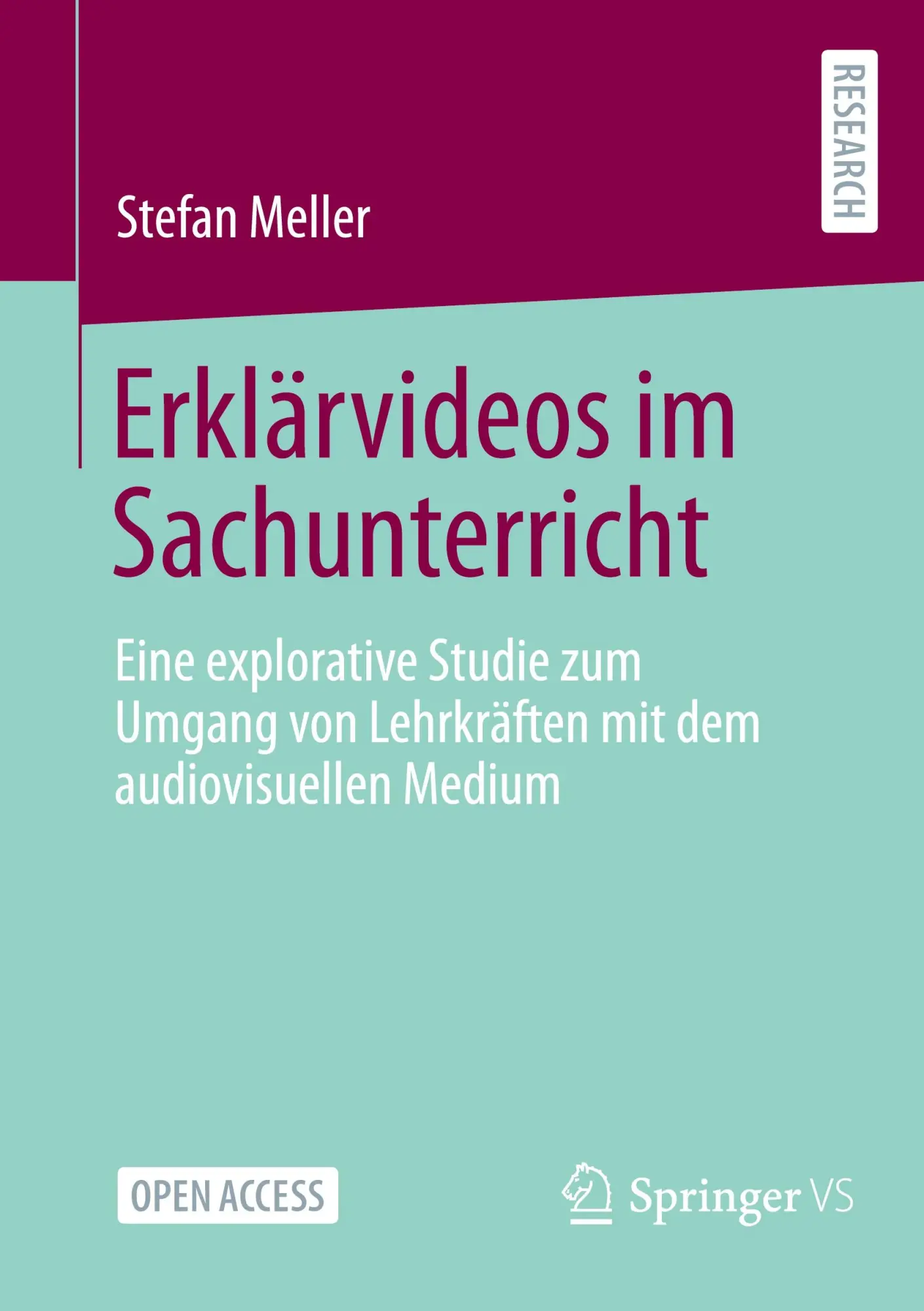 Cover: 9783658438555 | Erklärvideos im Sachunterricht | Stefan Meller | Taschenbuch | xv