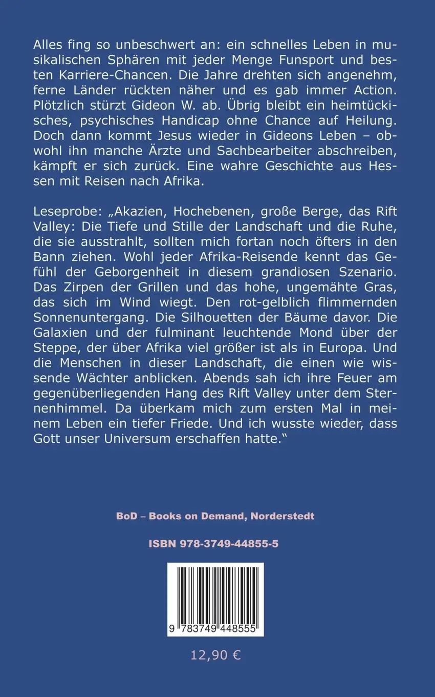 Rückseite: 9783749448555 | Der Trip namens Leben | Autobiografie | Gideon Winter | Taschenbuch