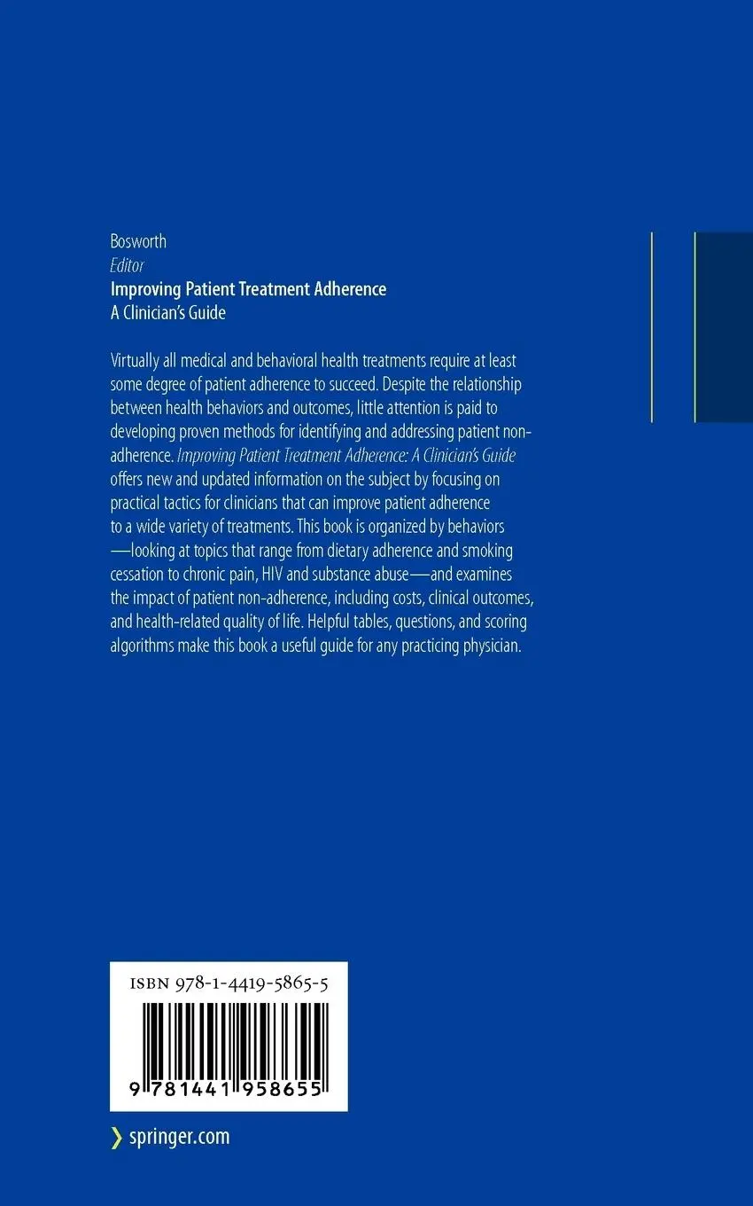 Rückseite: 9781441958655 | Improving Patient Treatment Adherence | A Clinician's Guide | Bosworth