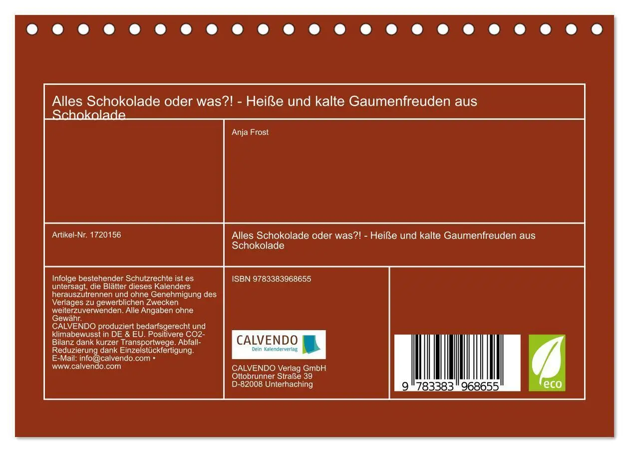 Bild: 9783383968655 | Alles Schokolade oder was?! - Heiße und kalte Gaumenfreuden aus...