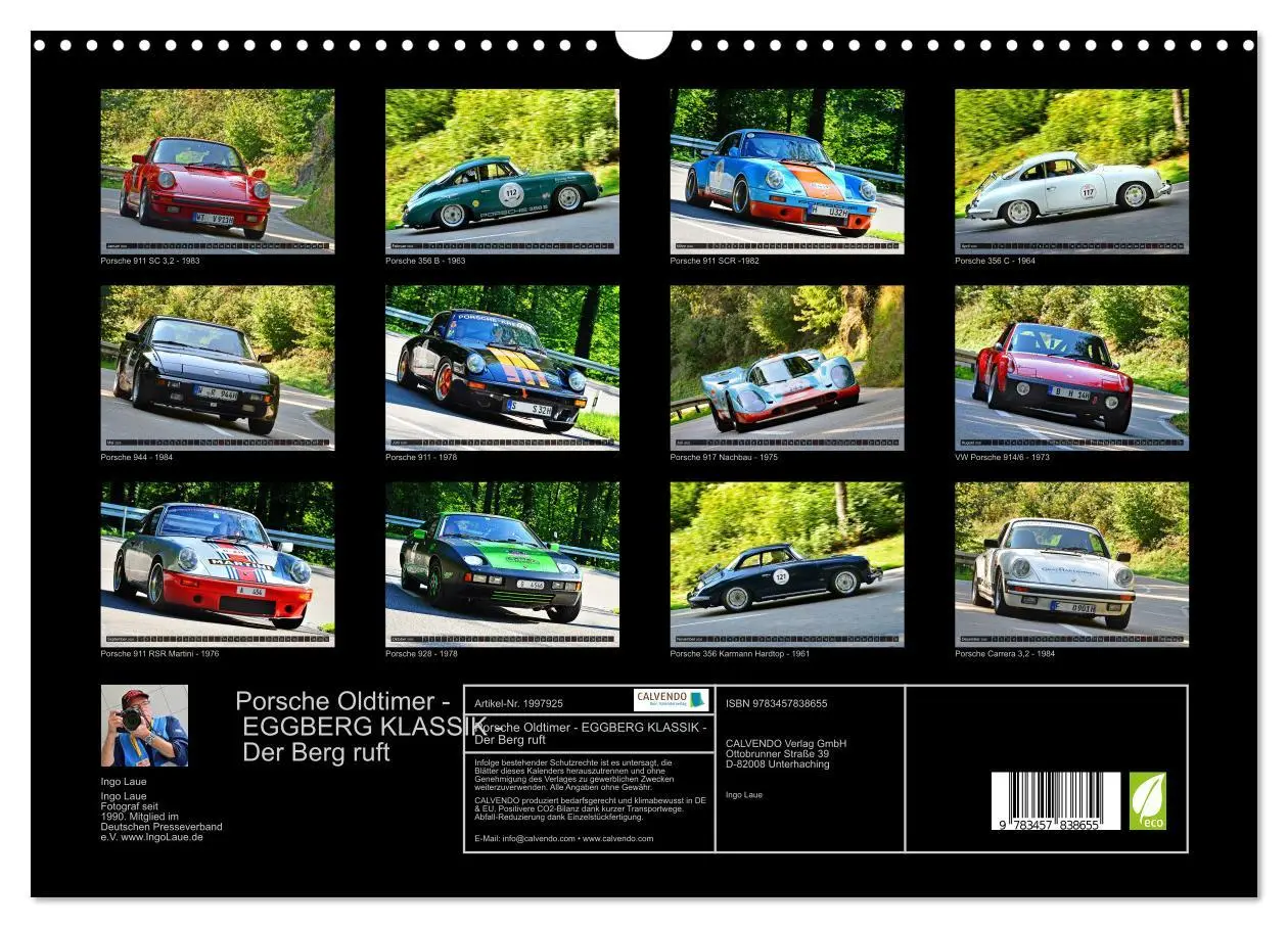 Bild: 9783457838655 | Porsche Oldtimer - EGGBERG KLASSIK - Der Berg ruft (Wandkalender...