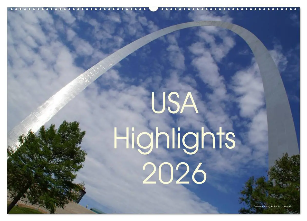 Cover: 9783516098655 | USA Highlights 2026 (Wandkalender 2026 DIN A2 quer), CALVENDO...