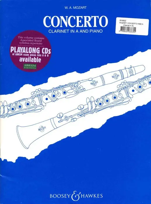 Cover: 9790060038655 | Clarinet Concerto In A K.622 | Wolfgang Amadeus Mozart | Buch